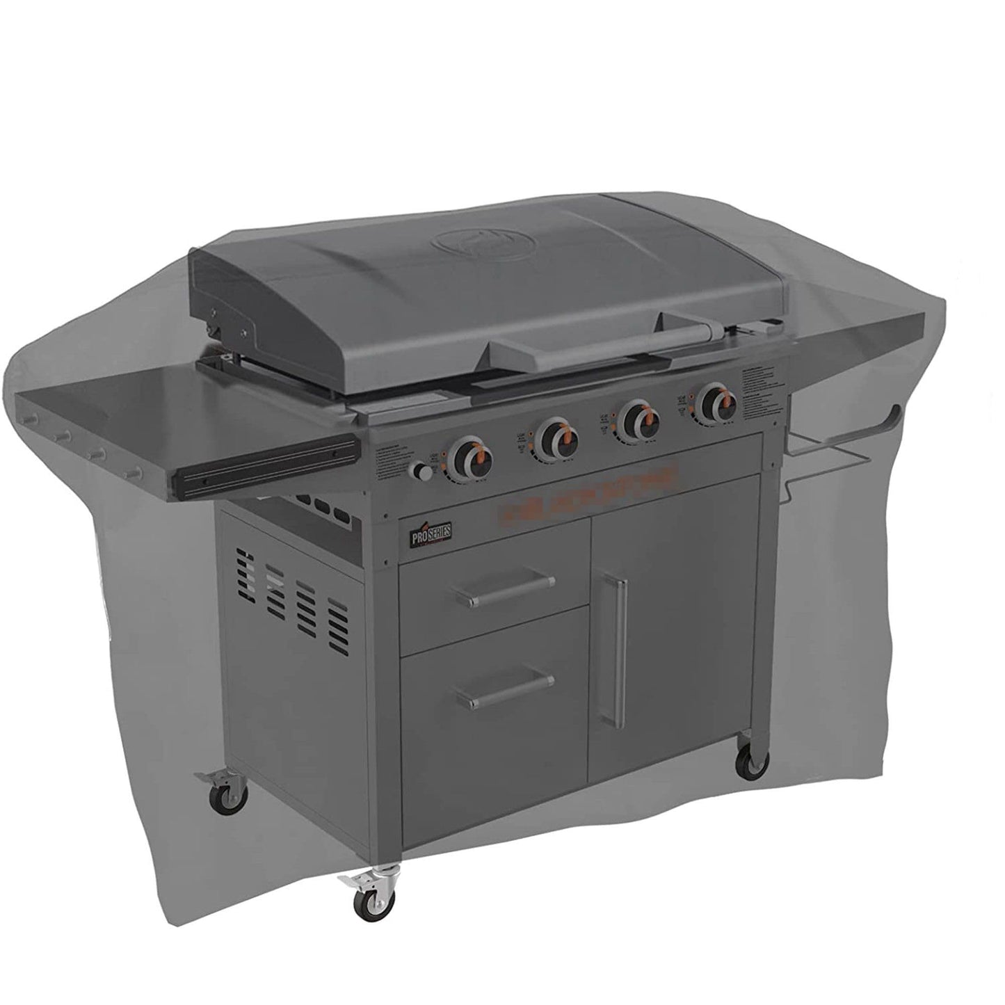 Heavy Duty Griddle Cover Fits 5483 Blackstone 28 inches Griddle Cooking Station with Hood, Water Resistant, Weather Resistant, 600D Polyester Flat Top Gas Grill Cover with Straps, 28" Black