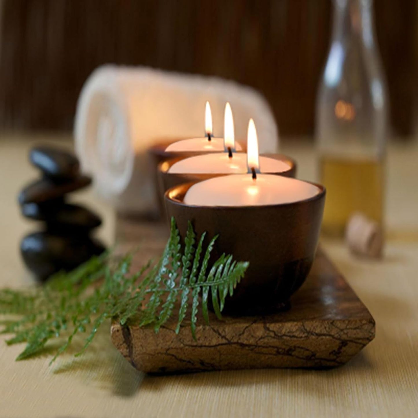 36 Pcs Floating Candles Centerpieces, 3 Inch White Smoke-Free and odorless, Burning continuously for 8-10 Hours, Suitable for Valentine's Day, Thanksgiving, Wedding, Holiday, Parties and Home Decor.