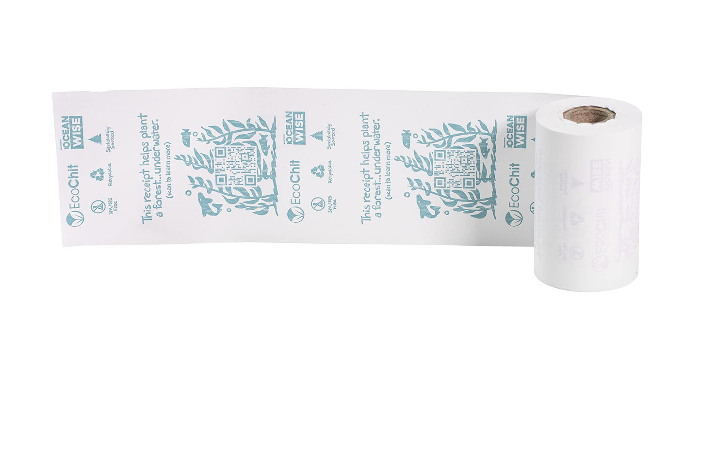 EcoChit Phenol-Free Thermal Paper Rolls, 2-1/4" x 45', Every Case Helps Plant Underwater Kelp Forests, Case of 50