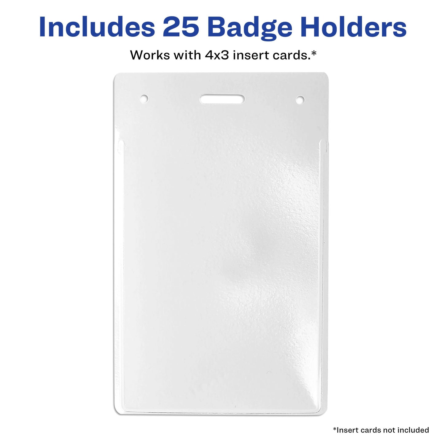 Heavy Duty Secure Top(TM) Badge Holder, 25/PK