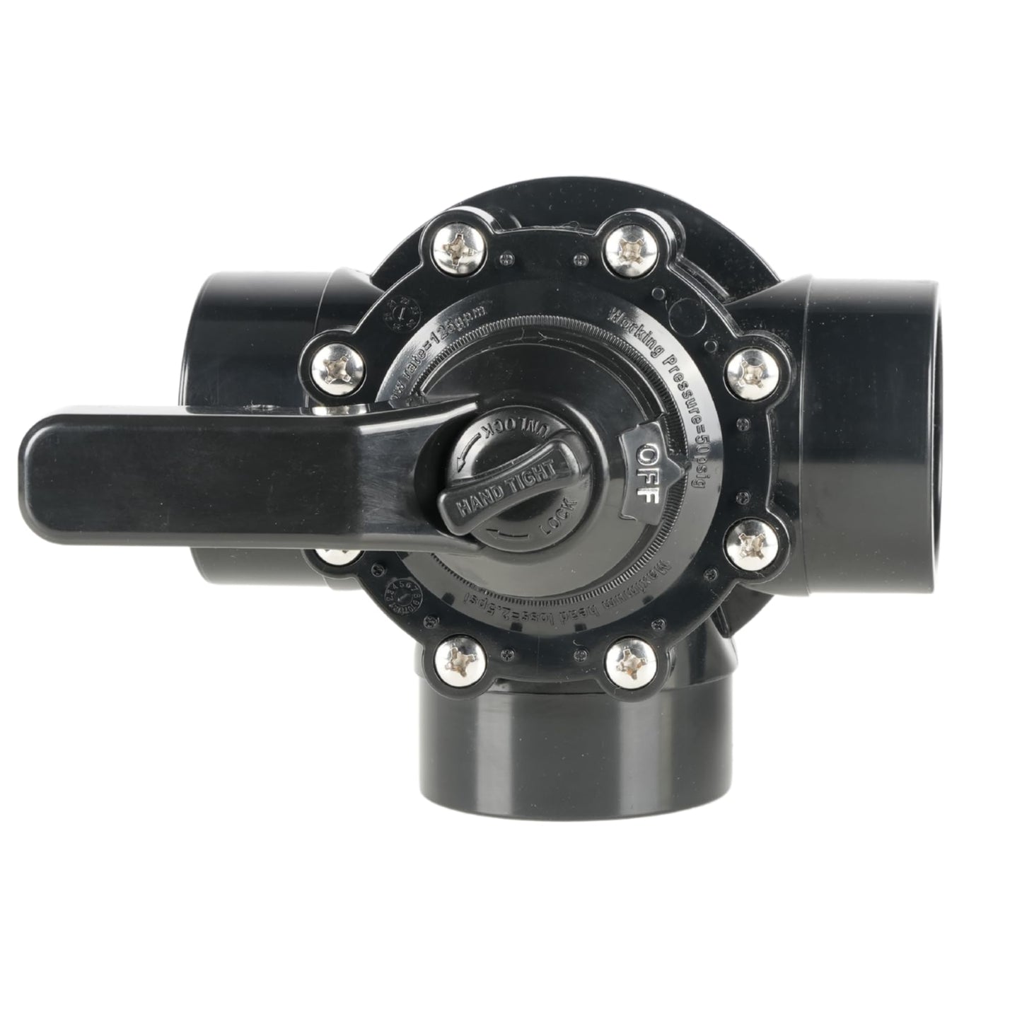 Illuminex 3 Way Diverter Valve | High- Flow UPVC for Pool & Spa Plumbing (2" x 2.5")
