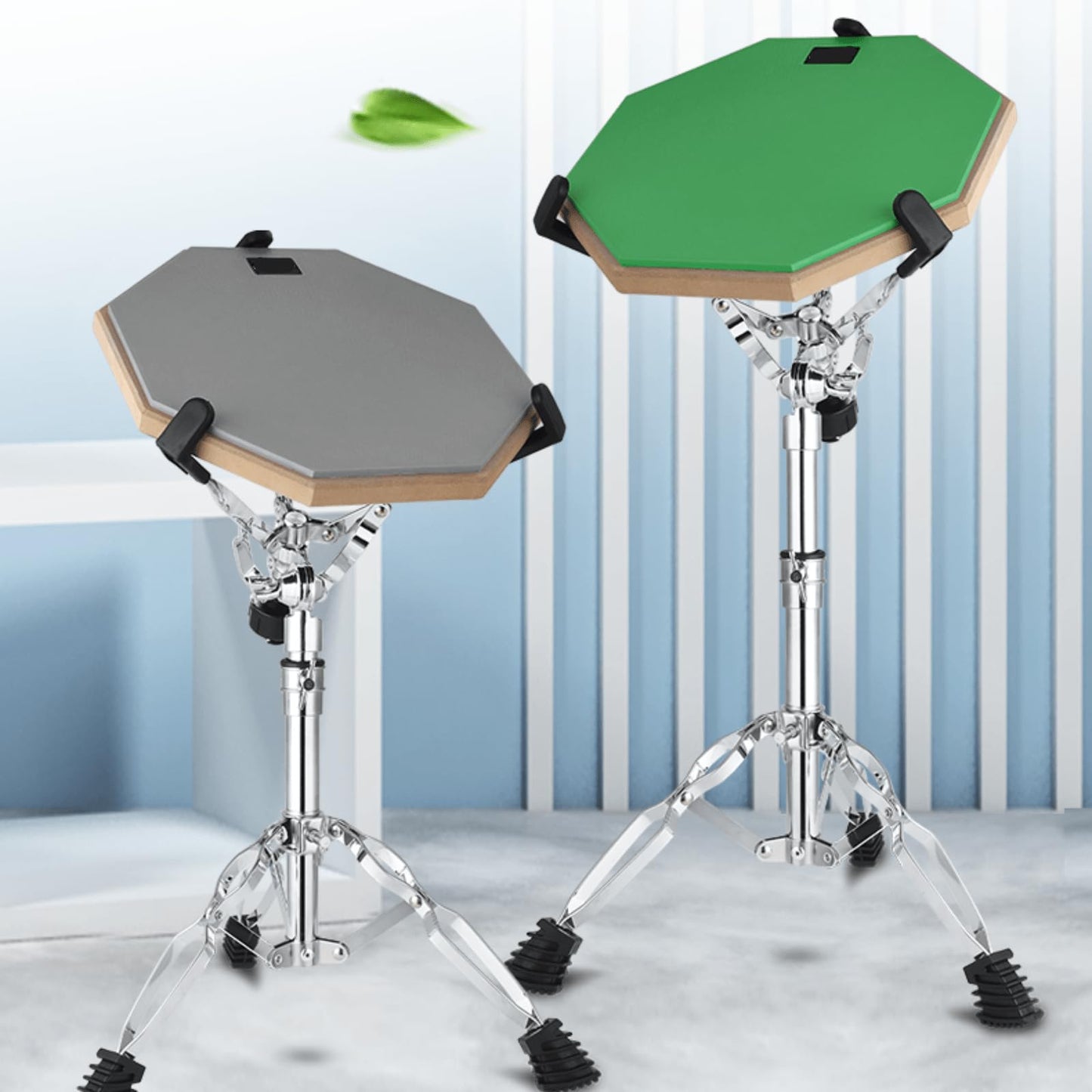 YOUEON Snare Drum Stand with Drum Sticks Holder, Double Braced Tripod Snare Stand Fit for 10 to 14 Inch Snare Drum, Drum Pad, Adjustable Height 14.5 to 23 Inches for Drum Beginners, Lightweight