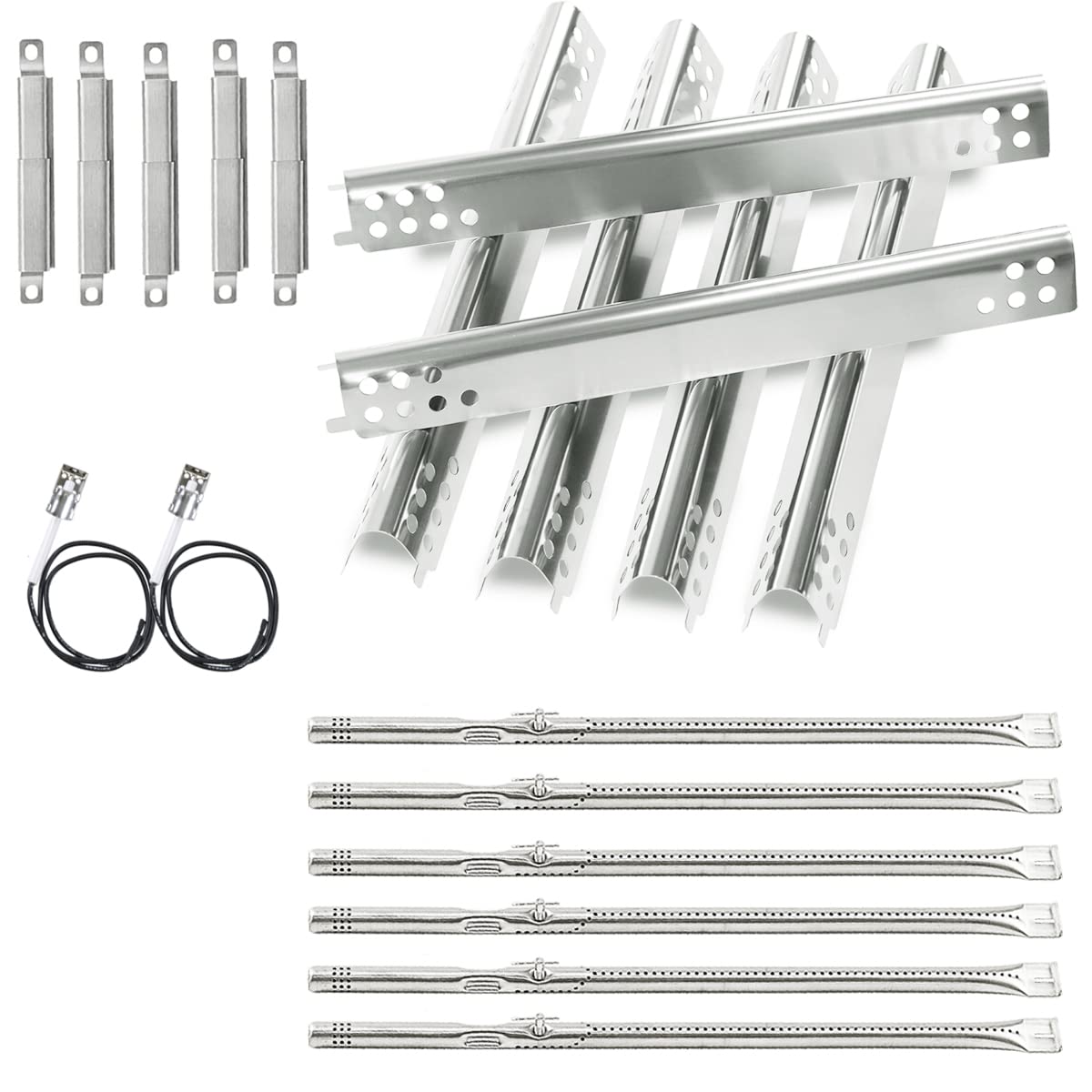 463276517 6-Burner Grill Replacement Parts for Charbroil Performance 6 Burner 463244819 463277918, 5 Burner 463347519, 4 Burner 463342119, G470-5200-W1 Burner, 470-0004-W1A Heat Plate, Crossover Tube