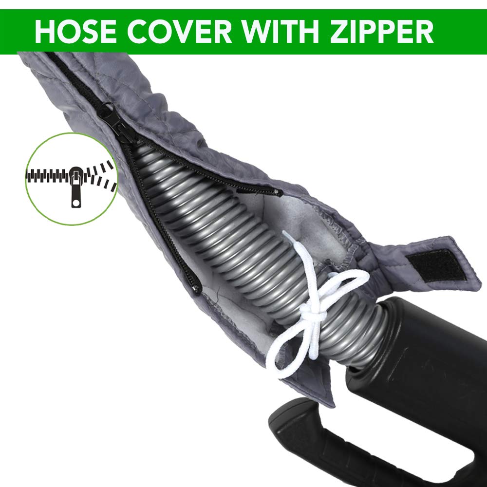 OVO Universal Padded Hose Cover, Fits All 30 to 32 ft Central Vacuum Hose, Machine Washable, Easy to Install with Zipper