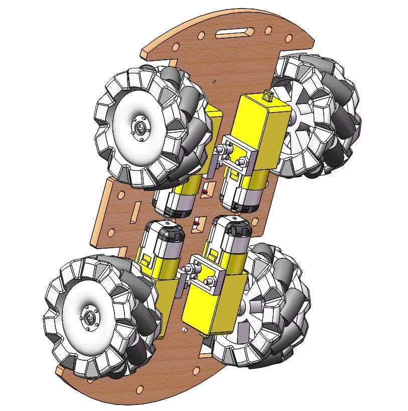 Science Project Kit to Build, Build Your Own 4WD Remote Control Car，Science Experiment Electronics Kit，Robotic Car with 68mm Mecanum Wheel ，DIY rc car kit
