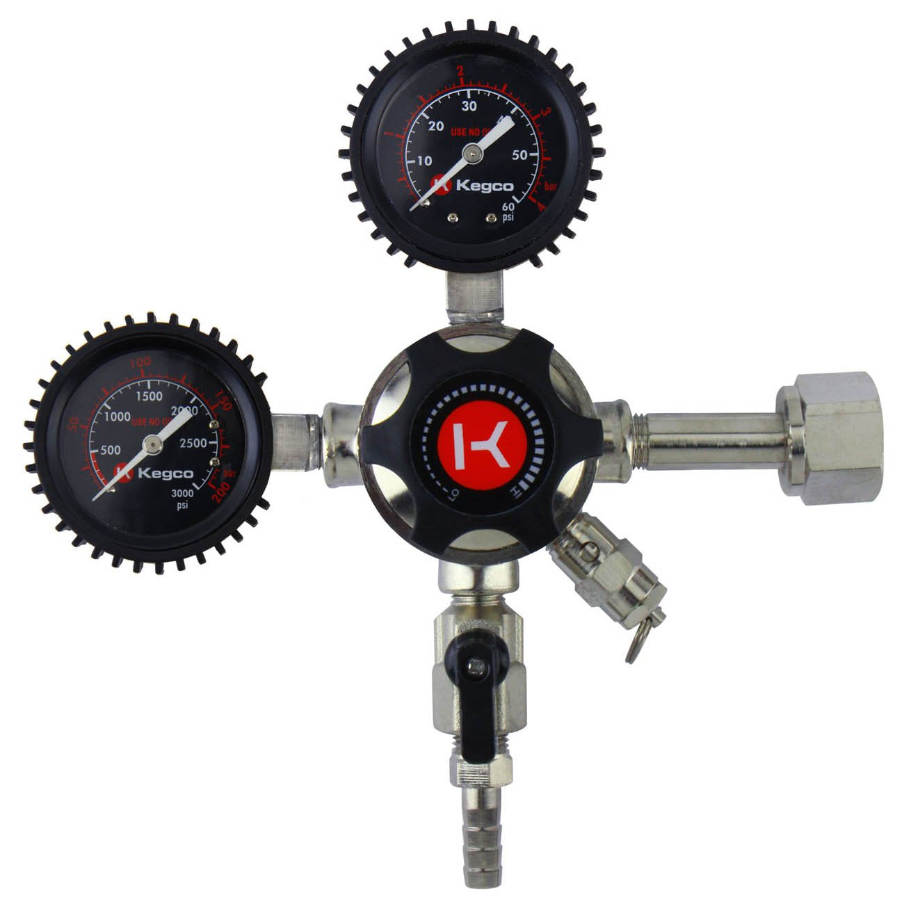 Kegco LHU52 Elite Series Dual Gauge CO2 Draft Beer Regulator