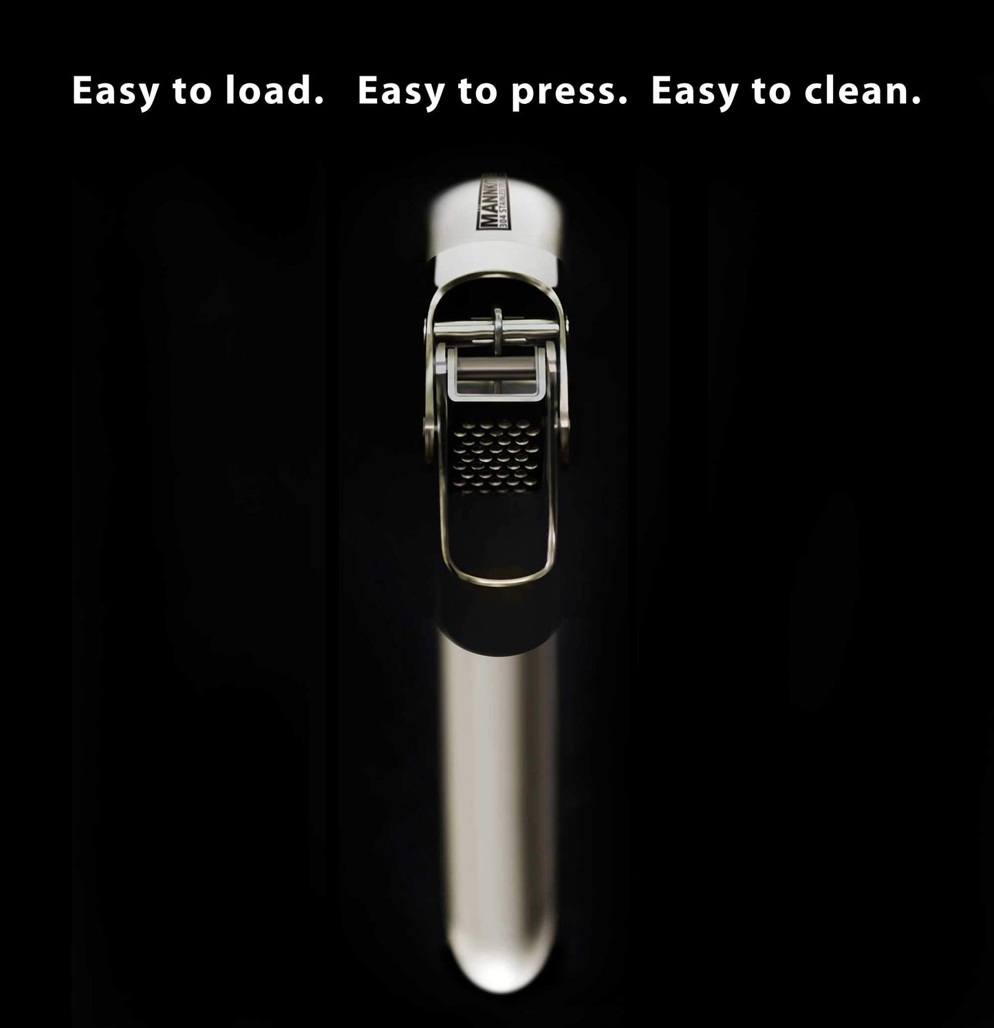 MÄNNKITCHEN Double Lever Assisted Garlic Press|Garlic Mincer– Built from Solid 304 Stainless Steel for Effortless Crushing and Durability