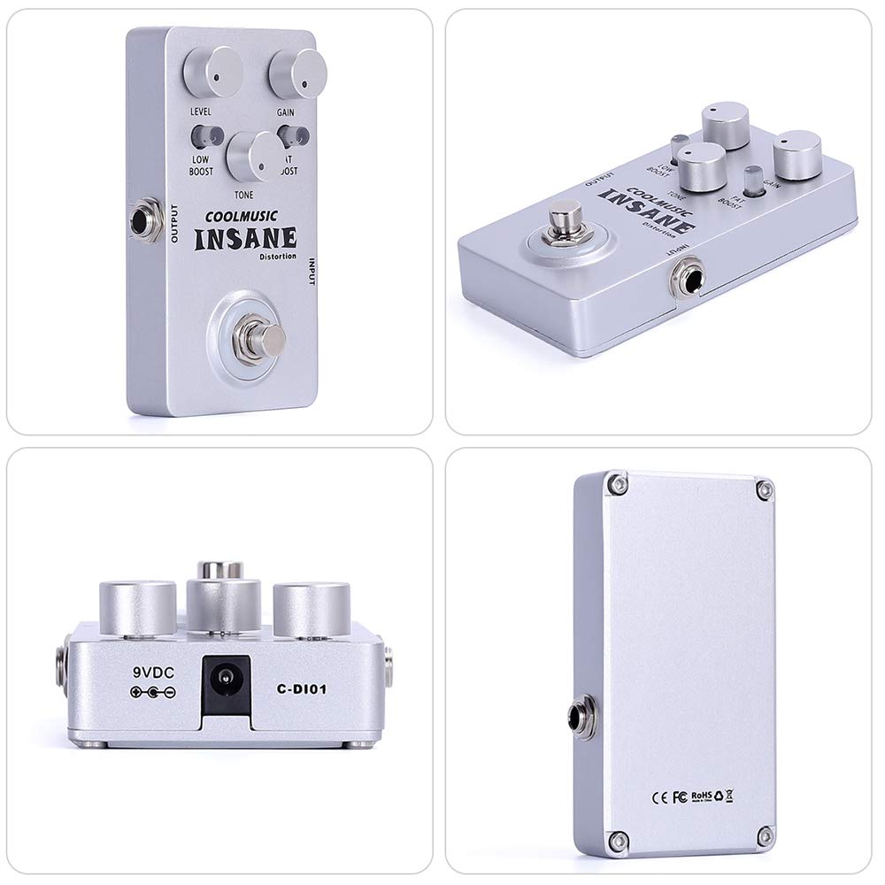 Coolmusic C-DI01 Insane Distortion Guitar Effects Pedal Bass Pedal …