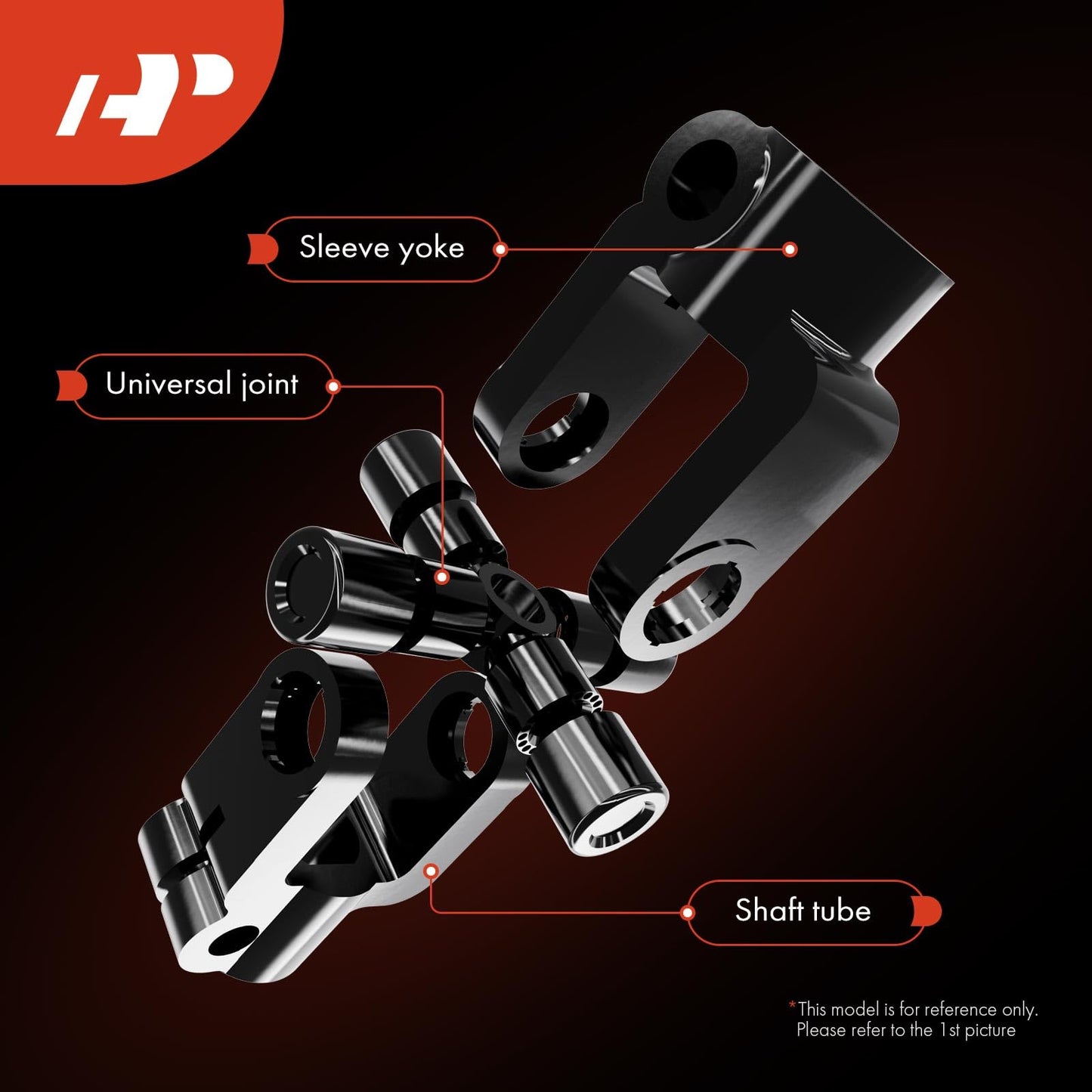 A-Premium Lower Intermediate Steering Shaft Steering Column Shaft Compatible with 2006-2013 Dodge Ram 1500 2500, 2006-2012 Ram 3500