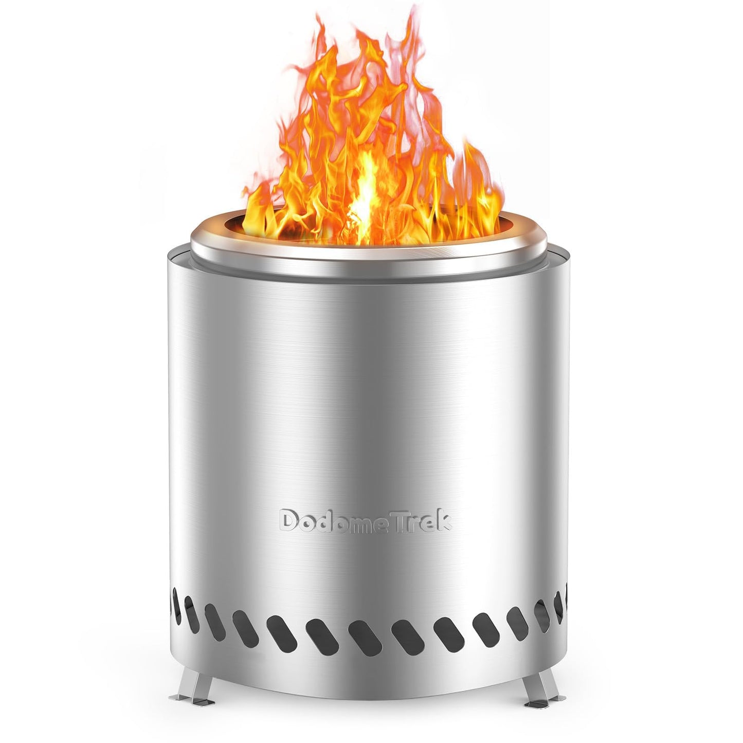 Mini Smokeless Fire Pit, Small Firepit with Stand, Portable Fire Pit 5 Inch Stainless Steel