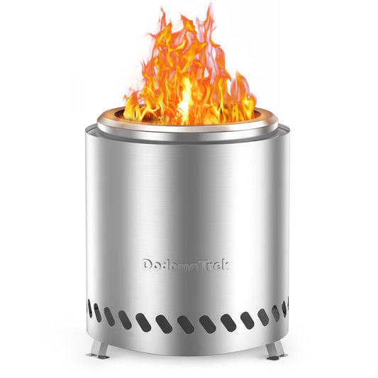 Mini Smokeless Fire Pit, Small Firepit with Stand, Portable Fire Pit 5 Inch Stainless Steel