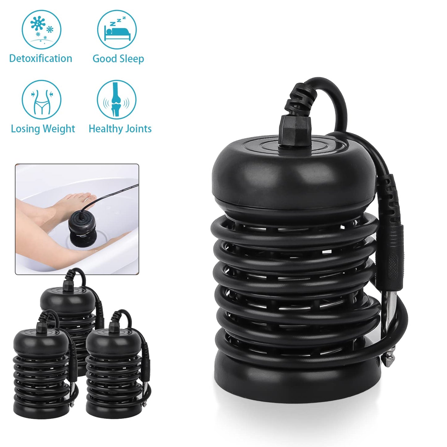 4 Pack Arrays for Ionic Detox Foot Bath Machine, Portable Replacement Ionic Arrays for Detox Foot Spa Bath