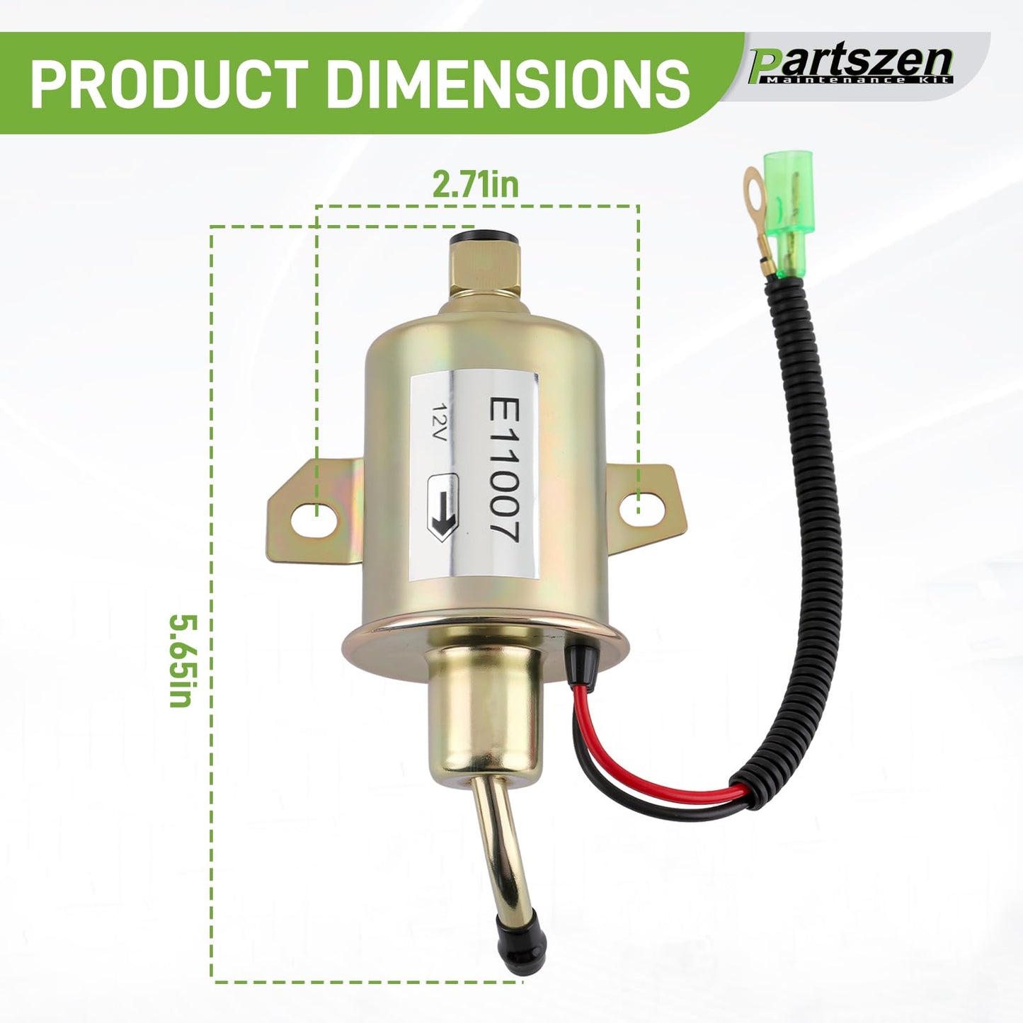partszen 149-2311-02 149-2311-01 Fuel Pump with 149-2457 Fuel Filter parts for Onan Cummins Generator 4000 4KW Microlite MicroQuiet with 1403280 Air Filter
