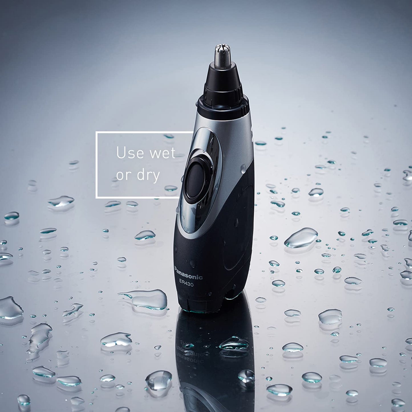 Panasonic ER430K Vacuum Nose/Facial Hair Trimmer, Black