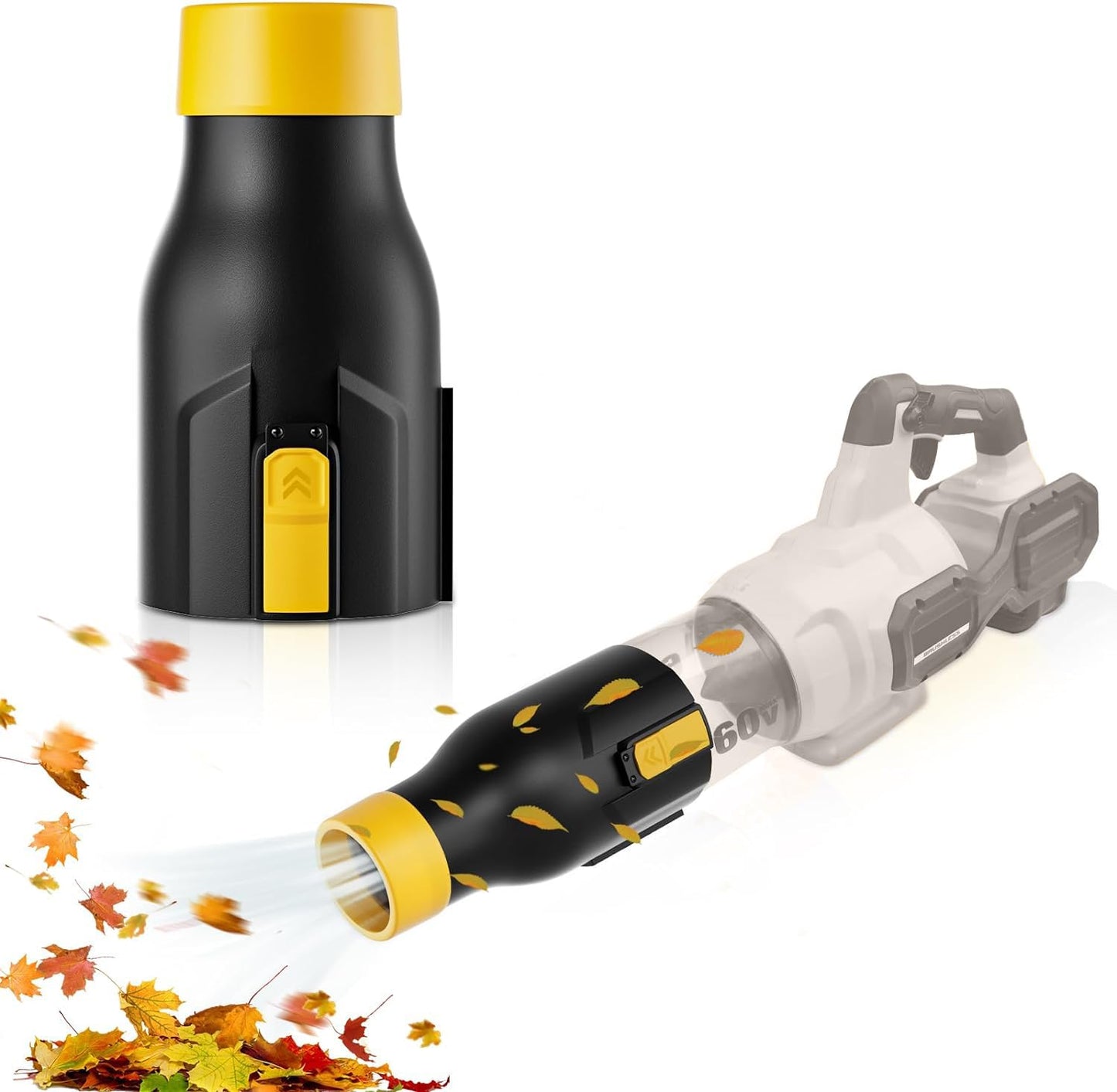 Uniqwamo Blower Nozzle Compatible for Dewalt 60V MAX Leaf Blower(DCBL772X1 DCBL772B DCMBA572N), Car Drying Nozzle Compatible for 60V- Bare Nozzle 1 Pack
