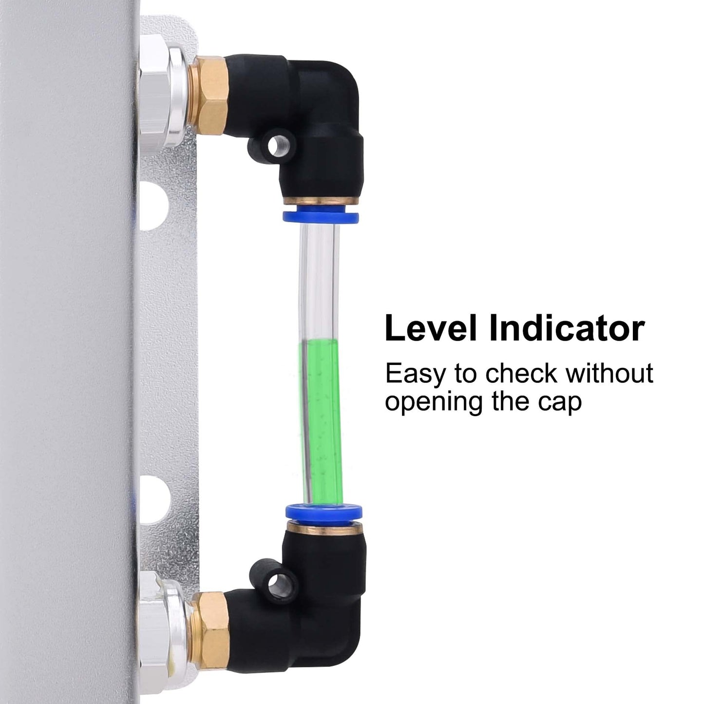 EVIL ENERGY Overflow Tank,Coolant Radiator Tank,Reservoir Expansion,Universal 1L Aluminum Silver