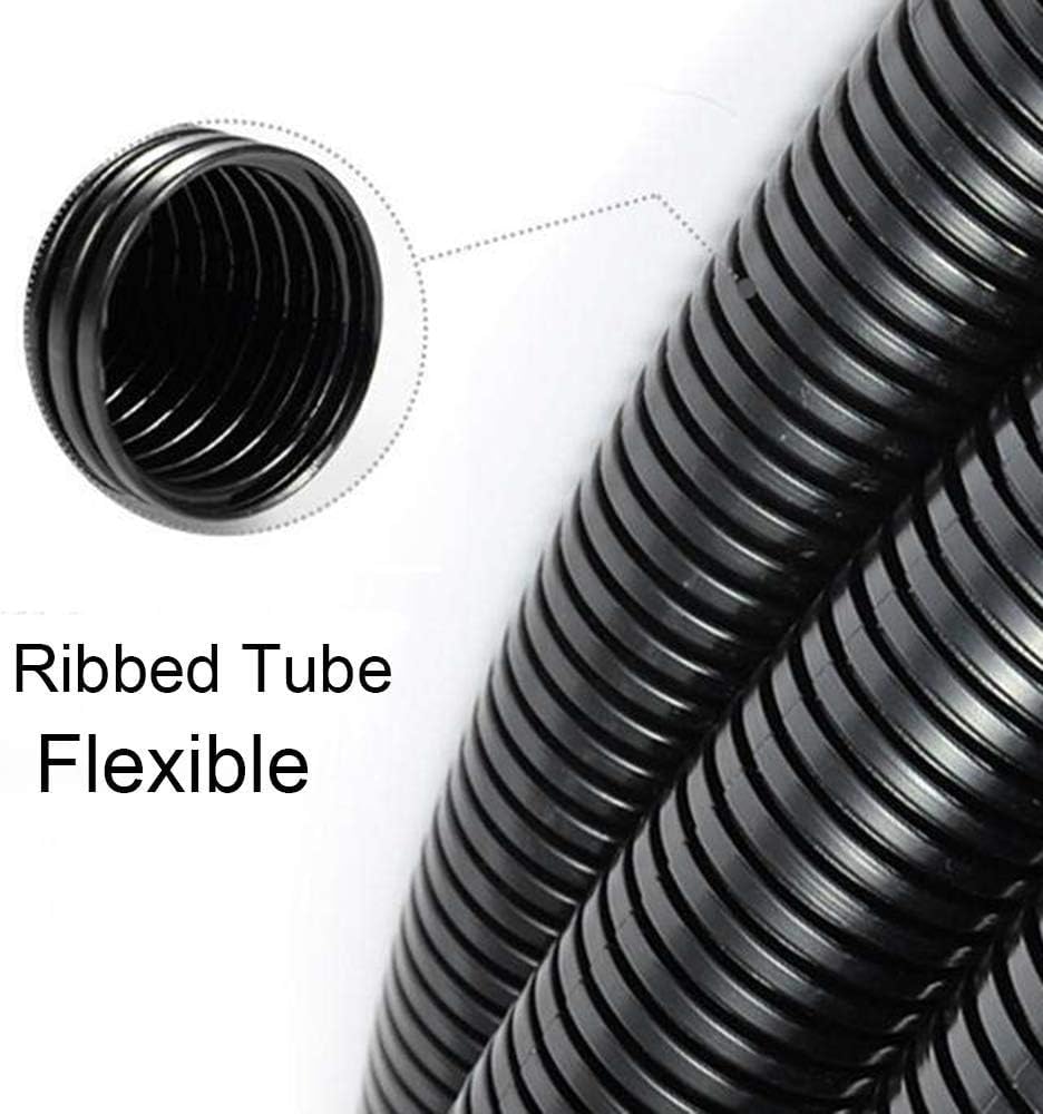 ZhiYo 20FT 3/4” Wire Loom Split Tubing Auto Wire Conduit Flexible Cover | High Temperature Heat Resistant -40F to 257F | Plastic Cover for Electrical Wires & Cables