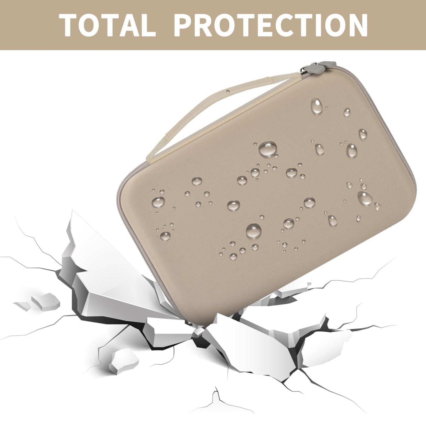 Case for Shark HD331&HD112BRN Hair Blow Dryer HyperAIR Fast 2-in-1, Blow Dryer Storage Bag for Concentrator and Styling Attachments and Rotatable Hot Air Brush Accessories, Box Only (Stone)