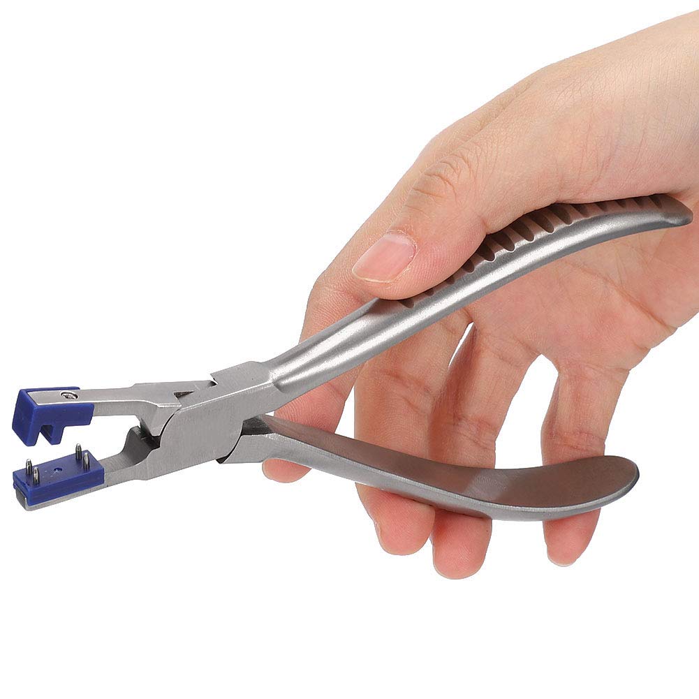 Tiiyee Rimless Eyeglasses Plier, Glasses Frames Optical Tools Kit Adjusting Repairing Tools Professional Repair Disassembly Silhouettes Plier with Storage Box for Optician Assemble Disassemble 3pcs
