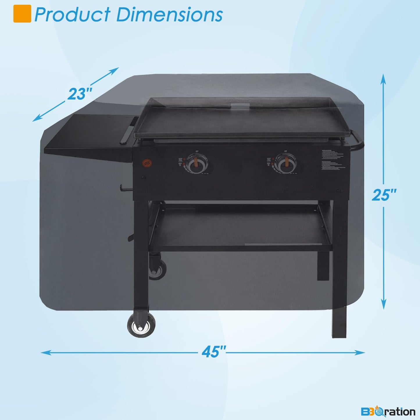 BBQ Cover for 28 Inch Blackstone Griddle, 1529 Single Shelf Griddle Cover Heavy Duty 600D Flat Top Cover for Blackstone 22”/28” Single Shelf Grill Cover for 28 Inch