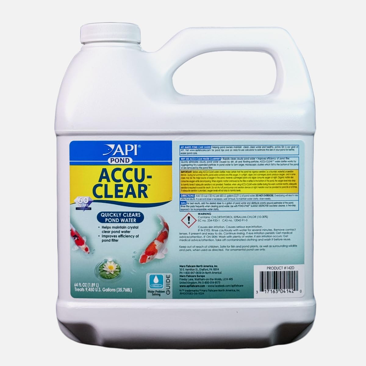 PondCare API Pond ACCU-Clear Pond Water Clarifier 64-Ounce Bottle