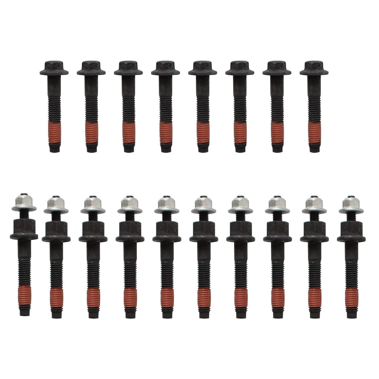 MOCW 03309 6505316AA 6507746AA Exhaust Manifold Bolts & Studs Hardware Kit Compatible with 2009-2020 Chrysler Dodge Ram 5.7L V8 Engines | Complete Set Left & Right
