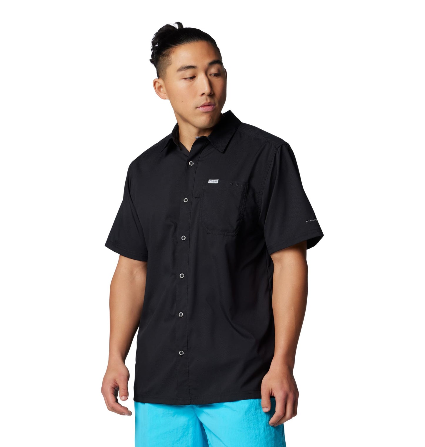 Columbia Men's Slack Tide Camp Shirt, Black, XX-Large