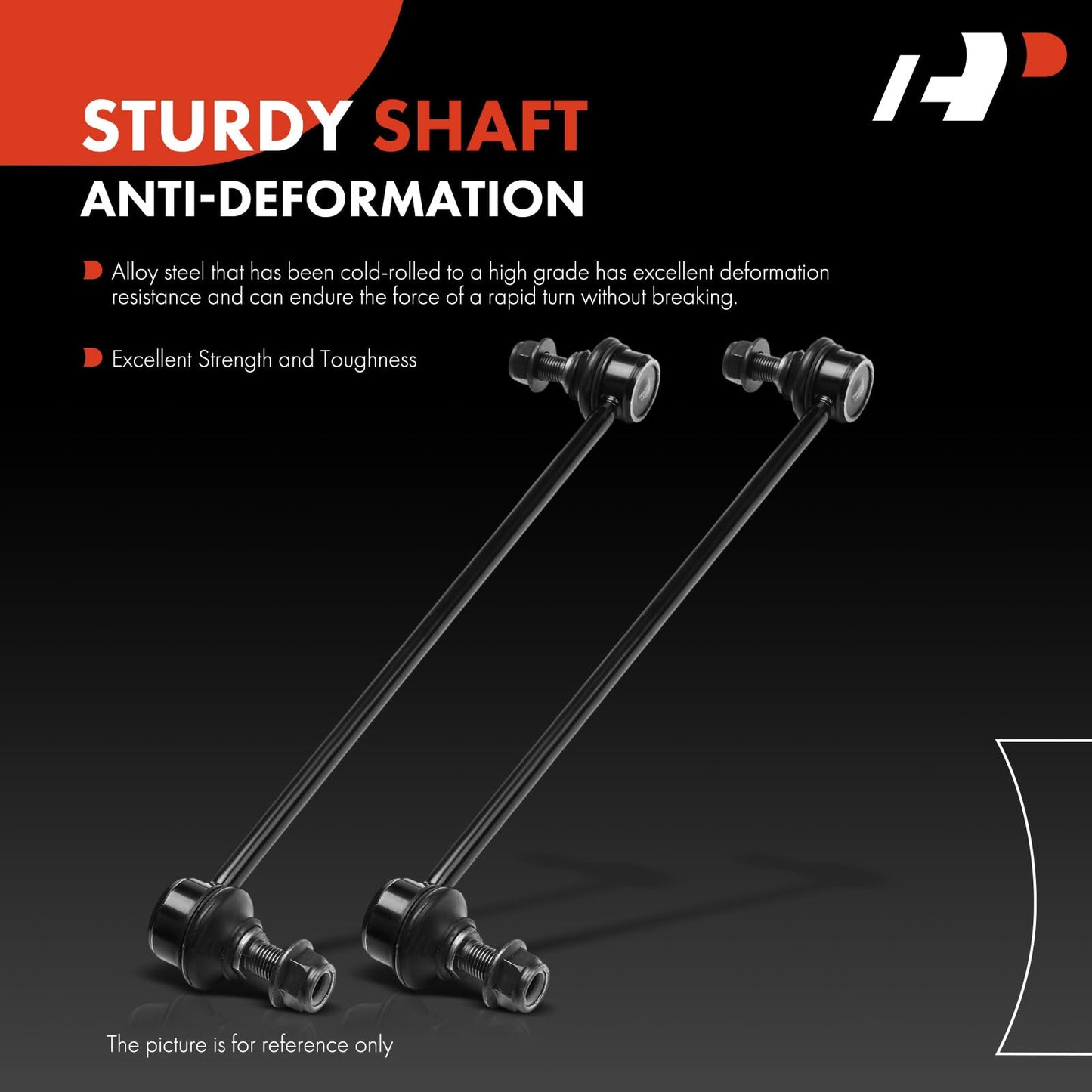A-Premium 2 x Front Sway Bar Links Stabilizer Bar Links, Compatible with Kia Sorento 2014-2015, Sedona 2015-2021, Carnival & Hyundai Santa Fe 2013-2019, Nexo 2019-2024, Santa Fe Sport XL