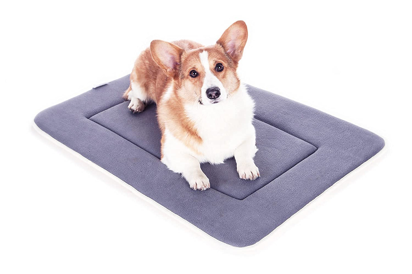 QIAOQI Dog Bed Kennel Pad Crate Mat Washable Orthopedic Antislip Beds Dense Memory Foam Cushion Padding Bolster | Perfect Sleep Bedding Pads for Carrier Cage