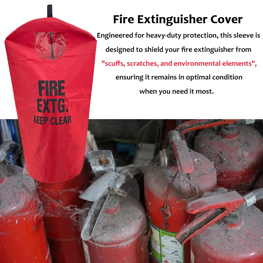 Fire Extinguisher Cover, Heavy Duty Fire Sa-fety Protective Sleeve from Scuffs & Scratches Accessories, 18"Wx35"L, 1 Pcs (20-30LB)