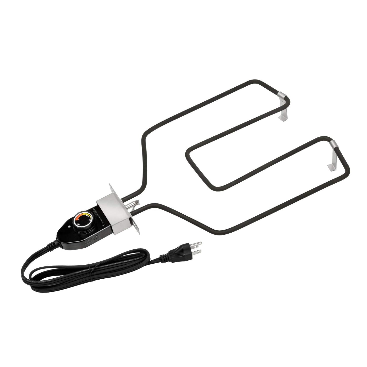 Stanbroil Replacement Part Electric Smoker and Grill Heating Element with Adjustable Thermostat Cord Controller for Most Smokers and Grills, 1500W