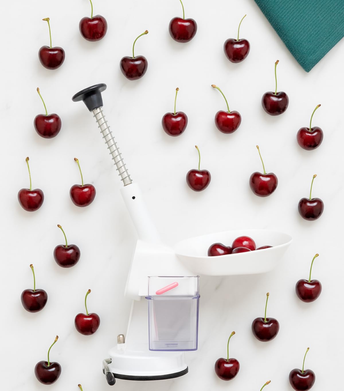 HIC Brands that Cook Mrs. Anderson's Baking Deluxe Cherry and Olive Pitter with Locking Handle