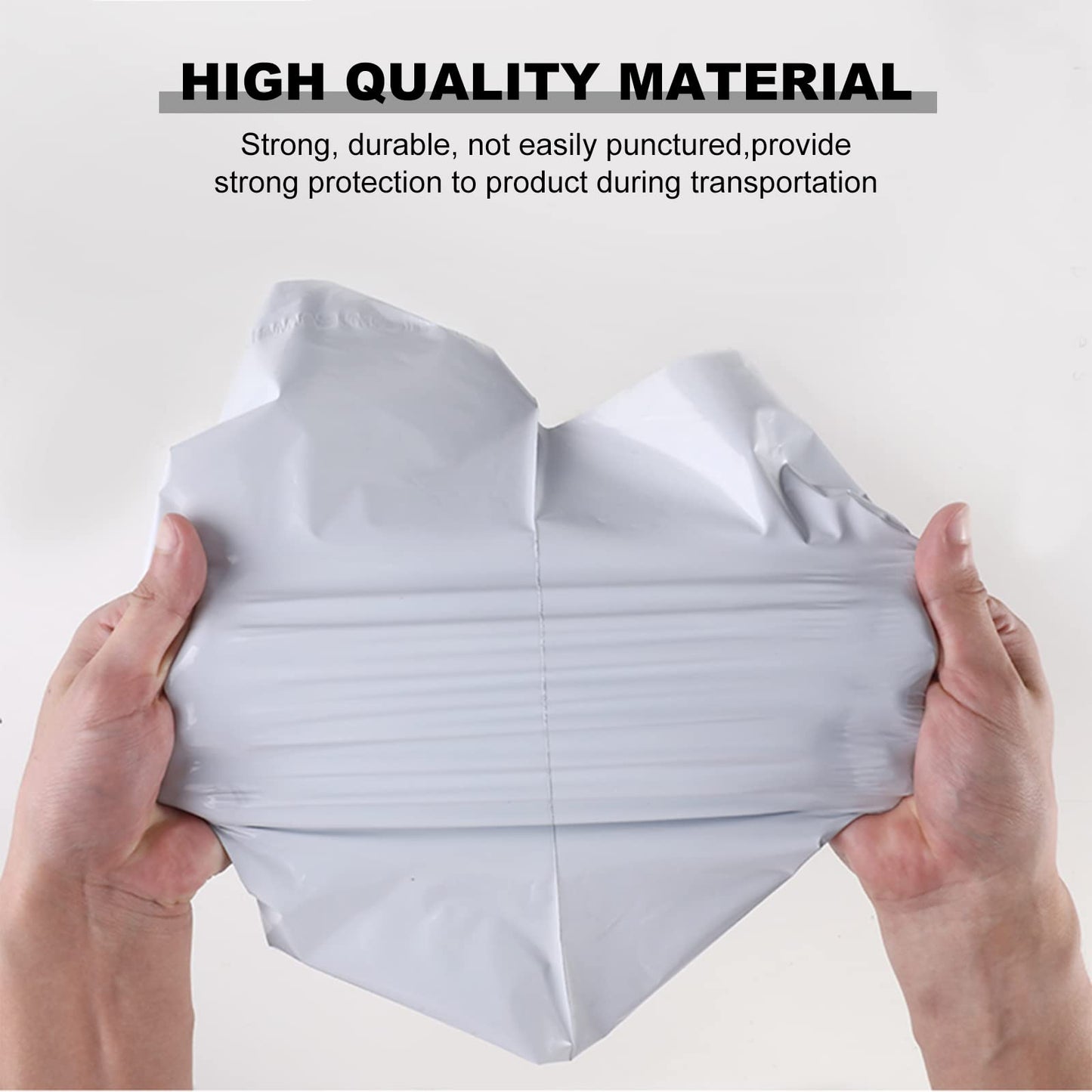 Large Poly Mailers 14.5 x 19 Self Seal Shipping Bags for Small Business, Clothing Packaging Bags, 200 Pack Shipping Envelopes, Tear Proof & Waterproof, White