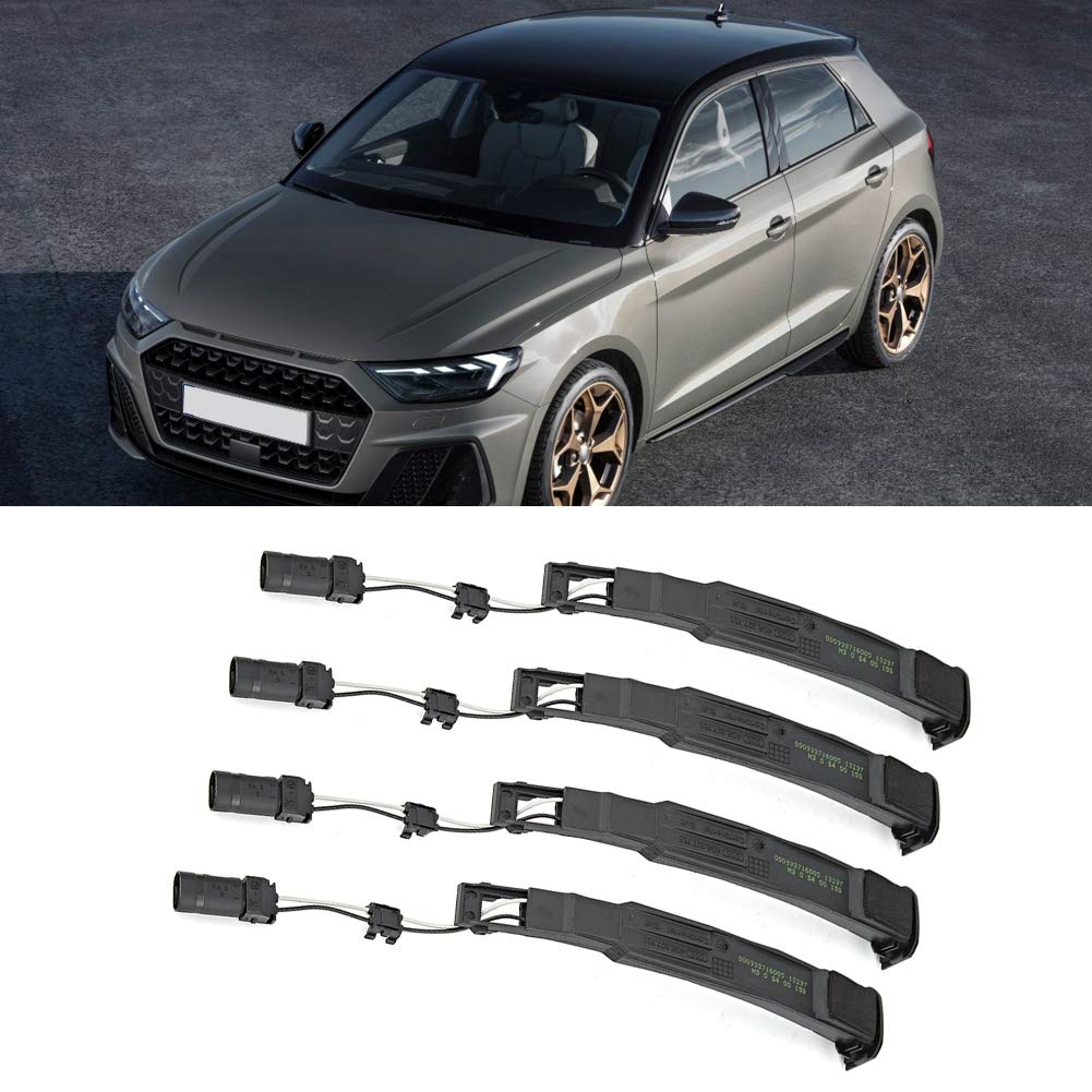 Door Handle Sensor, 4G8927753, 4Pcs Exterior Black Door Handle Sensor Pin Switch Fit for A1 Avant