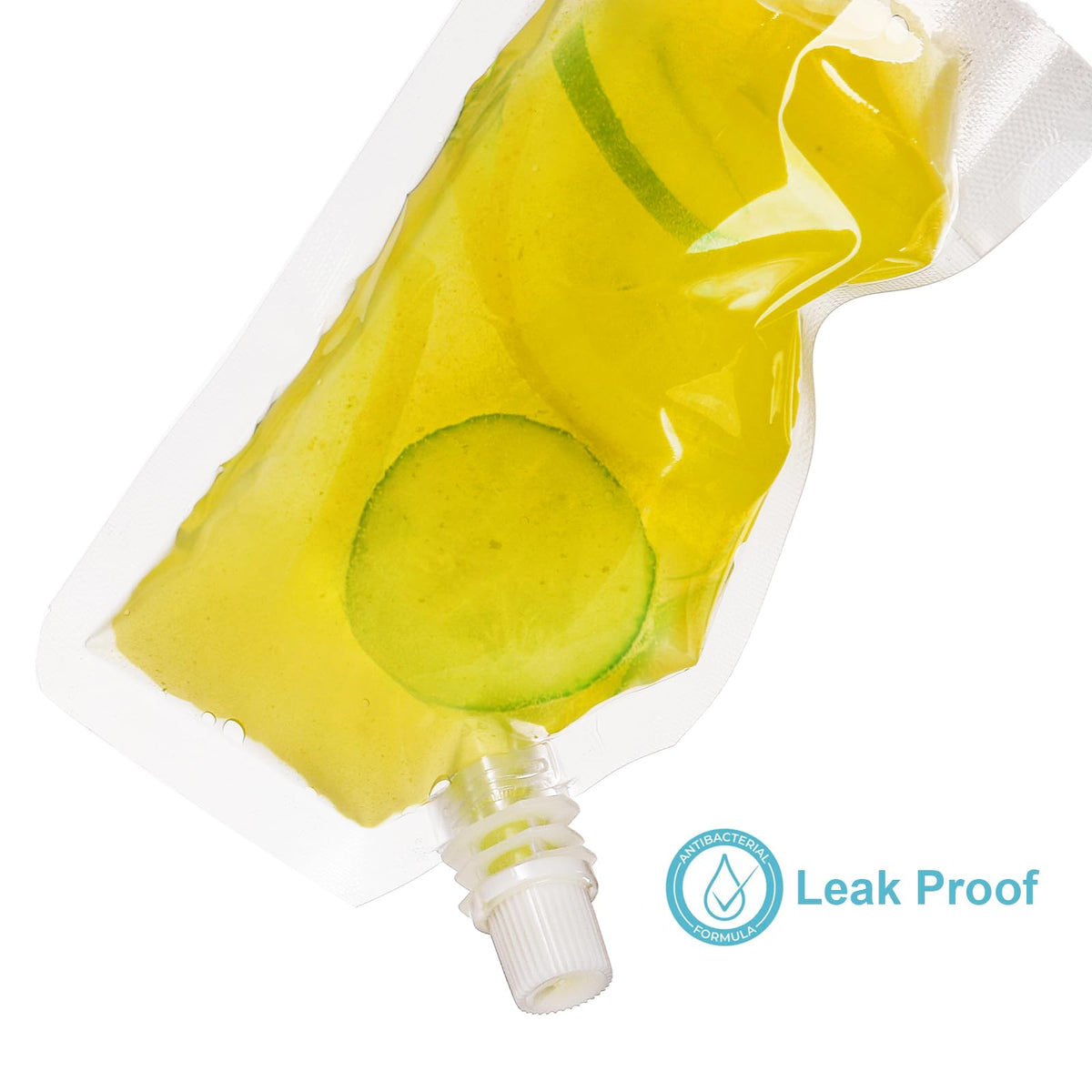 Mezchi 200 Pack Clear Drink Pouches, 250ml Leak-Proof Plastic Juice Flasks Bags with Funnel for Travel, Concerts