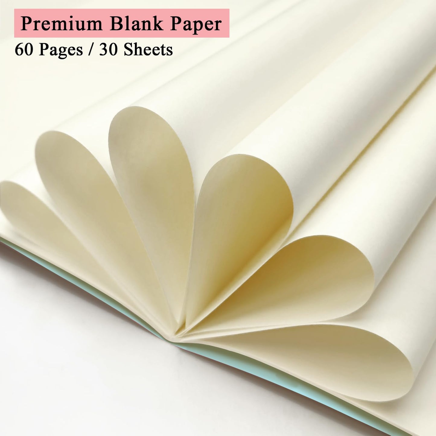 24 Pack A5 Blank Notebooks Bulk, 8.5x5.5" Unlined Journals 60 Pages(30 Sheets) Kraft Sketchbook Notebook for Kids Students School Office Home (2Pcs x 12 Colors)