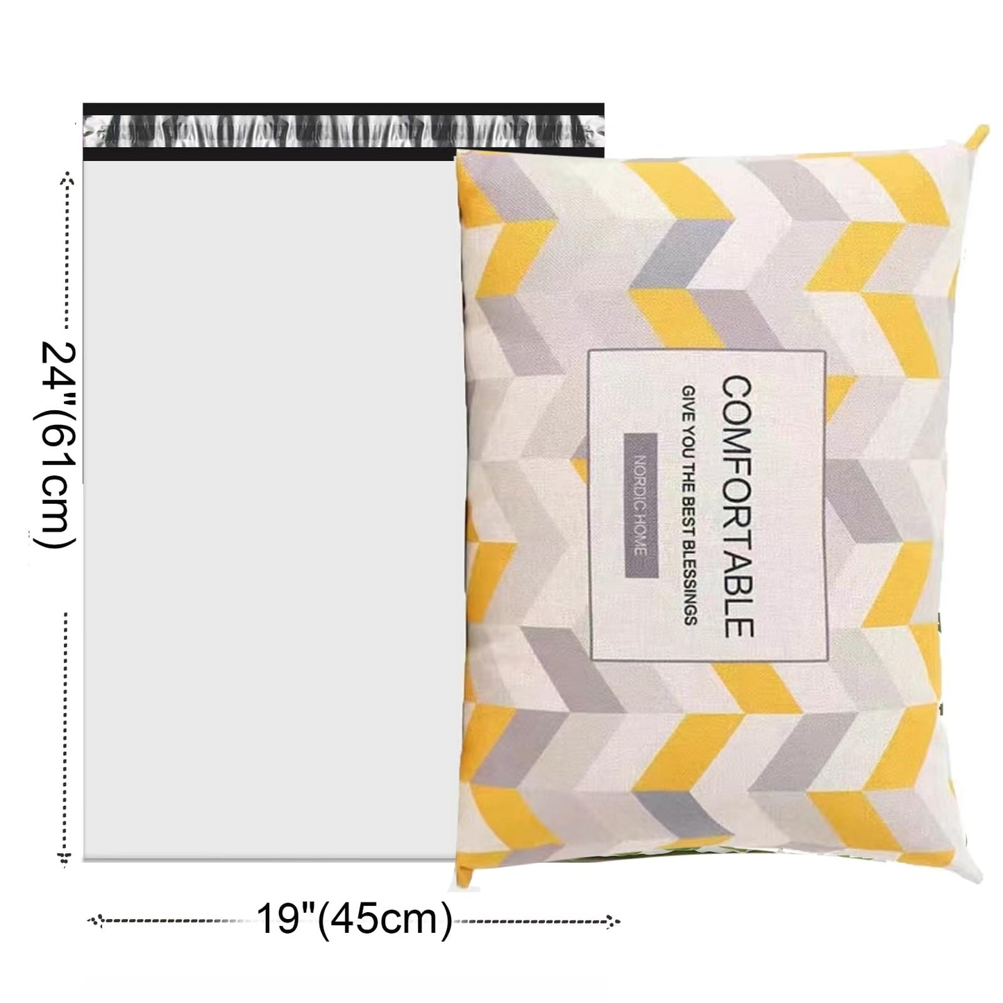 PackPal Poly Mailers 19x24 Inch, 100Pack White Shipping Envelopes Ideal for Small Business,Strong Thick Shipping Bags for Mailing, Package Bags, Clothing and Lightweight Articles.