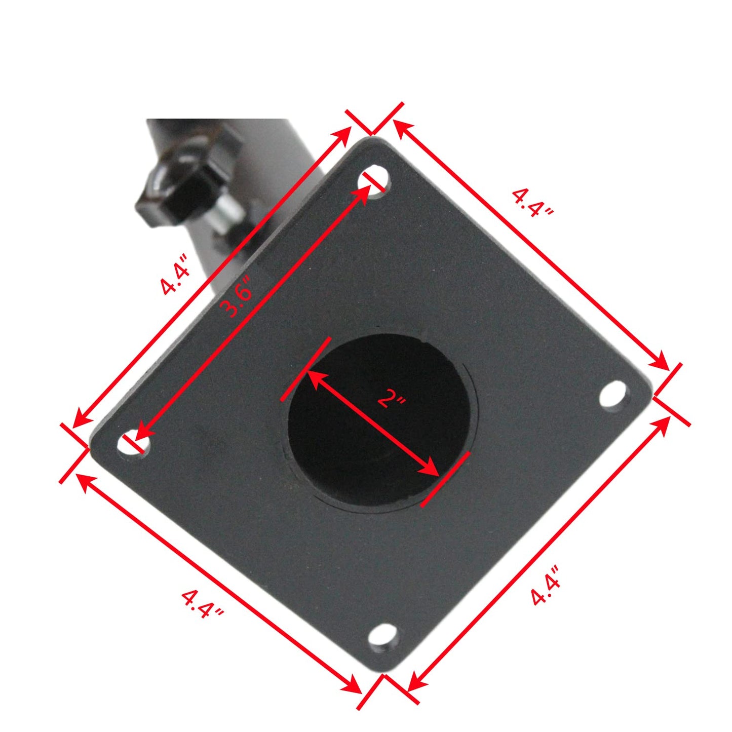 Patio Umbrella Outdoor Base Heavy Duty Steel Outdoor Umbrella Base,Umbrella Mount Umbrella Clamp Universal on Deck or Patio Umbrella Holder Stand for Decks,Docks,Pontoons, patios,Picnic Tables