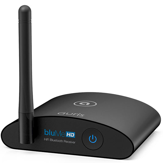 Auris Blume HD Long Range Bluetooth 5.3 Music Receiver Hi-Fi Wireless Audio Adapter with Audiophile DAC, LDAC & aptX HD for Streaming to Home Stereo, AV Receiver or Stereo Amplifier