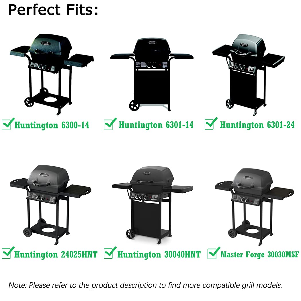 BBQSAVIOR SP77 BBQ Heat Shield Replacement Parts for Huntington 6301-24, 6300-14, 6301-14, 30040HNT, 24025HNT, Master Forge 30030MSF Broil-Mate Fiesta, Grill Heat Plate Tent 19 9/16 inch
