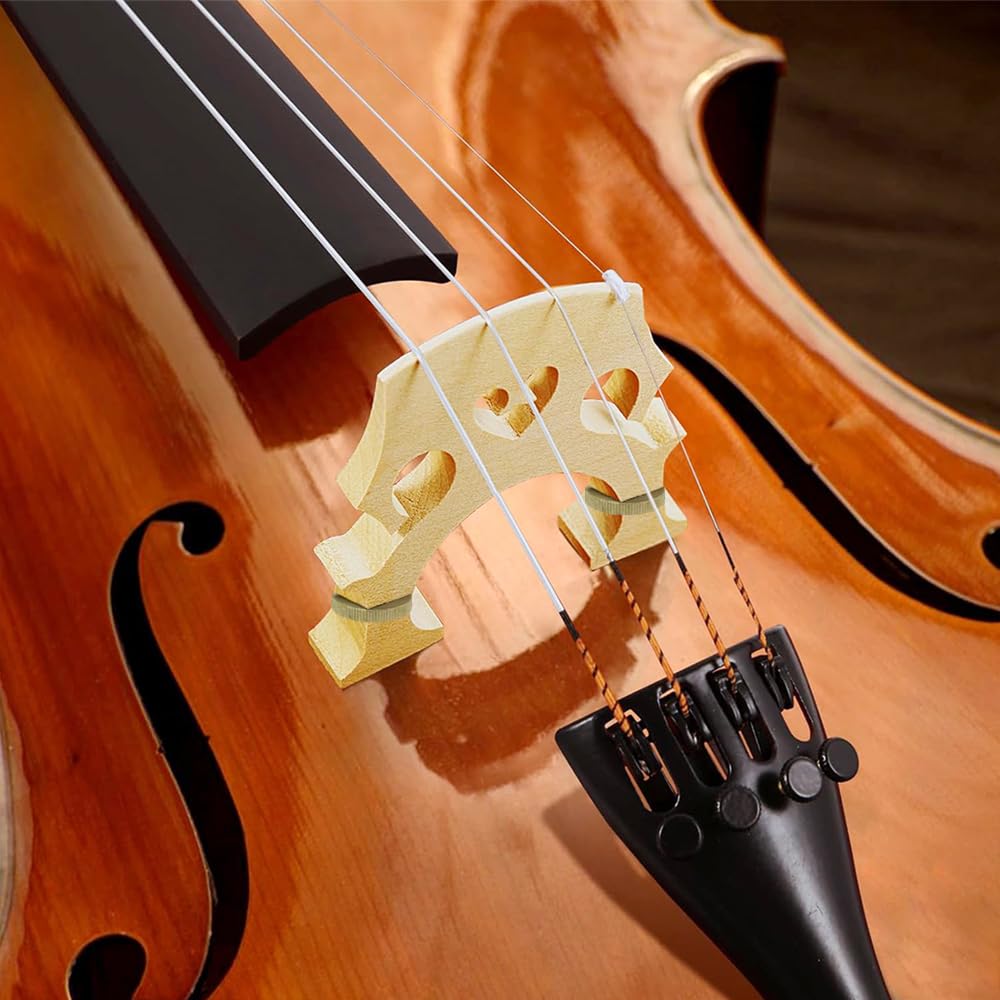Vetimobato 3/4 Upright Double Bass Bridge Maple Double Bass Accessory Upright Bass Parts (Adjustable Bridge)