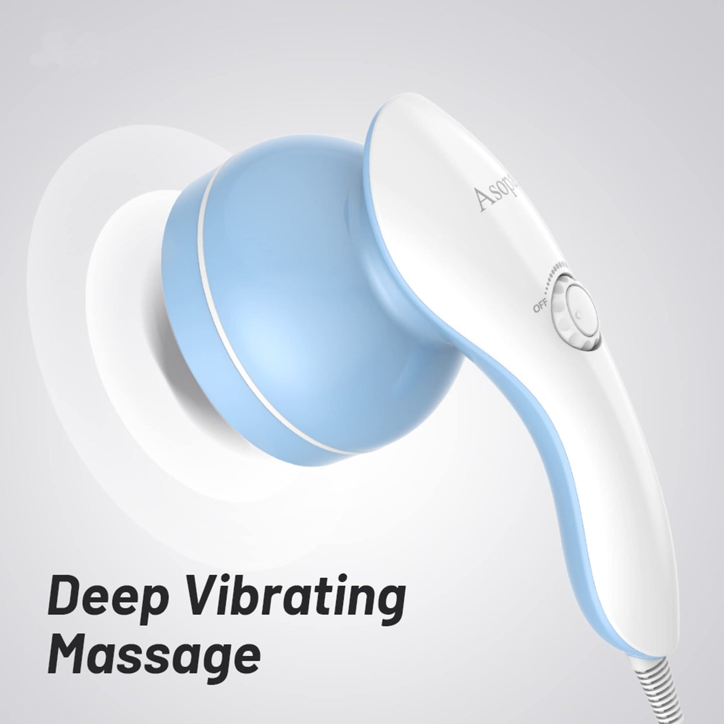 Asopal Cellulite Massager, Hand Held Deep Tissue Massager for Muscles, Back, Shoulder, Neck, Leg, Calf,Foot, Electric Percussion Body Massage Machine