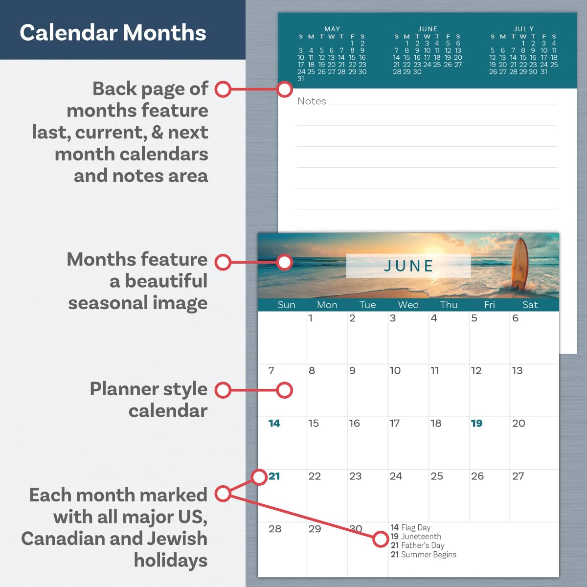 2025 Peel and Stick Magnetic Business Card Calendars, Box of 100, Includes Envelopes, Mail for 1oz Rate, Great Sales Marketing Tool (Season's Greetings)