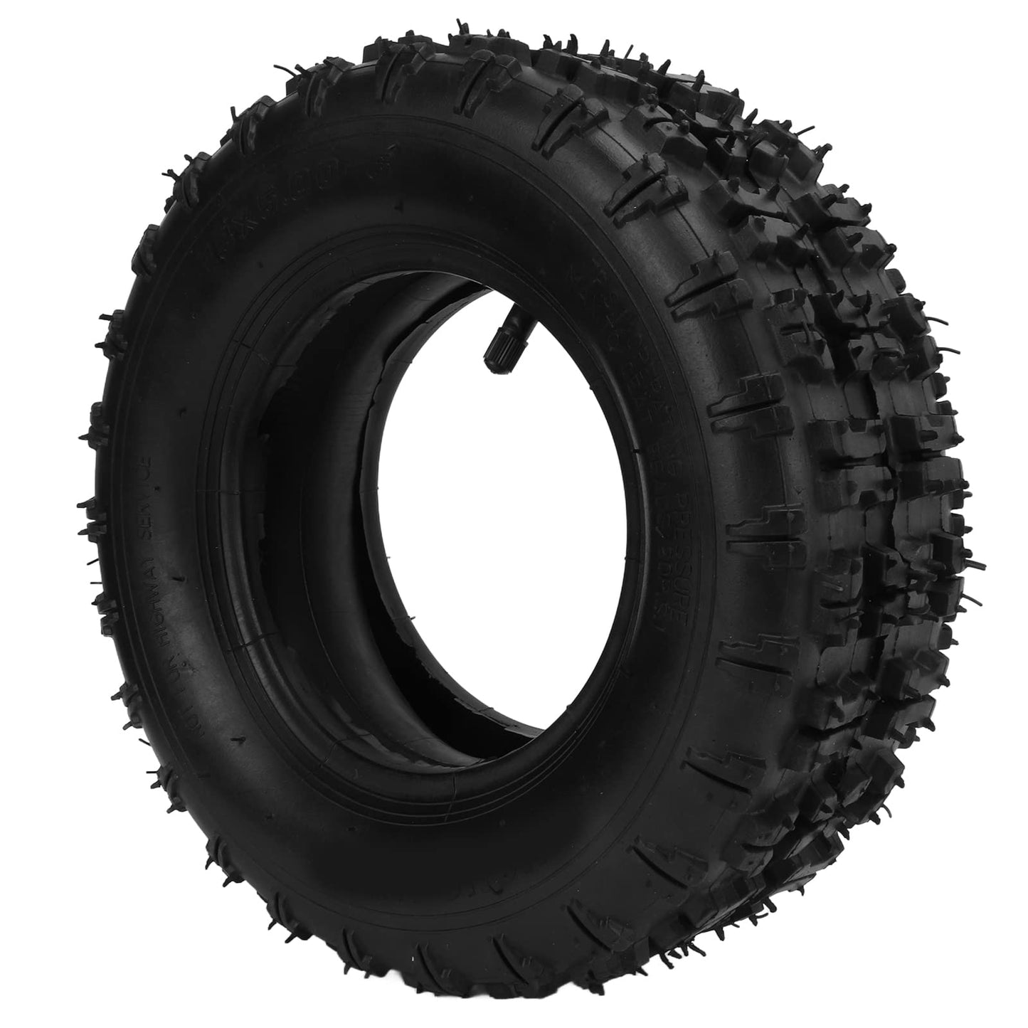 13X5.00‑6 Inner and Outer Tires, Professional 13X5.00‑6 Lawn Mower Tire Replacement with Straight Valve Stem Thickening Universal Off Road Car Lawn Mower Snow Plow Beach Tires