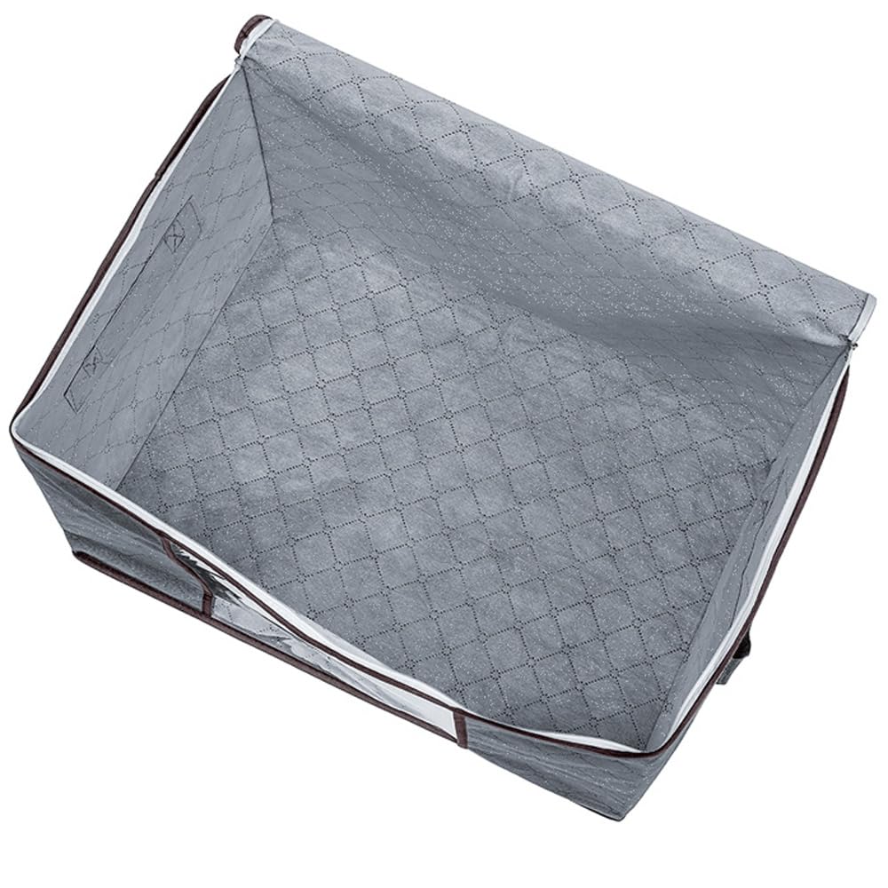 Livearty (TM) 90L Large Storage Bags, 6 Bags Clothes Storage Bins Foldable Closet Organizer Storage Containers with Durable Handles Thick Fabric for Clothing, Blanket, Comforters, Bed Sheets, Pillows