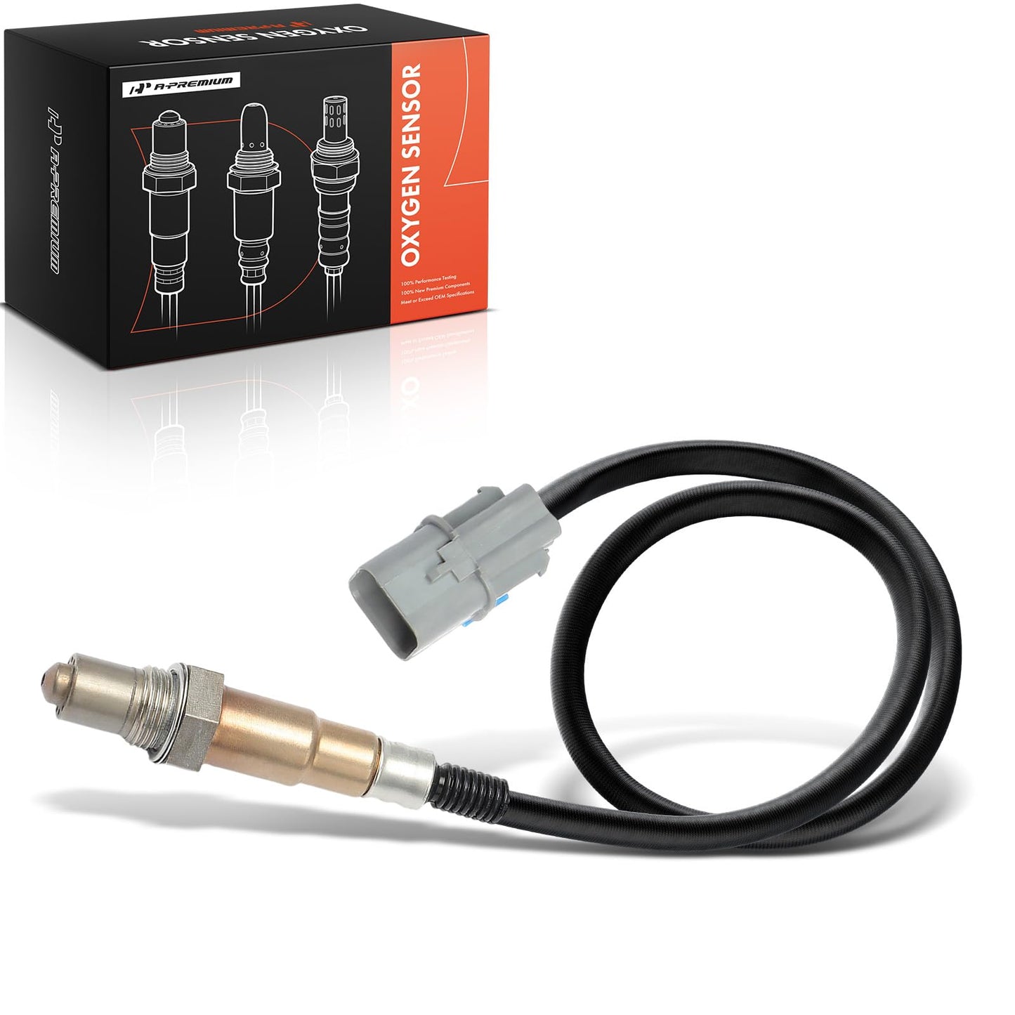 A-Premium O2 Oxygen Sensor Compatible with Hyundai & Kia Models - Accent, Elantra, Ioniq, Sonata, Tucson, Veloster, Niro, Optima, Rio, Soul - L4 1.6L - Downstream