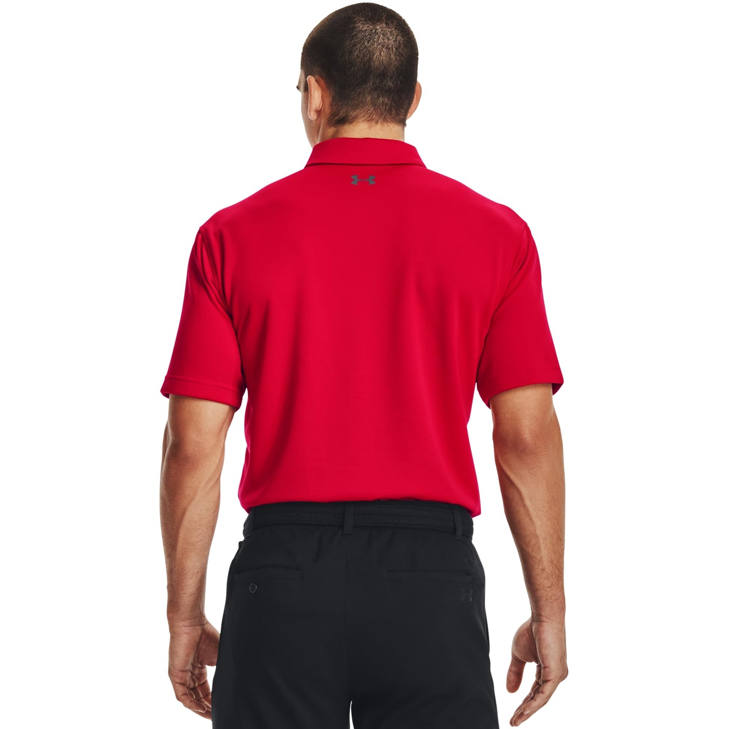 UNDER ARMOUR mens Tech Golf Polo ,Midnight Navy (410)/Graphite, Large Tall
