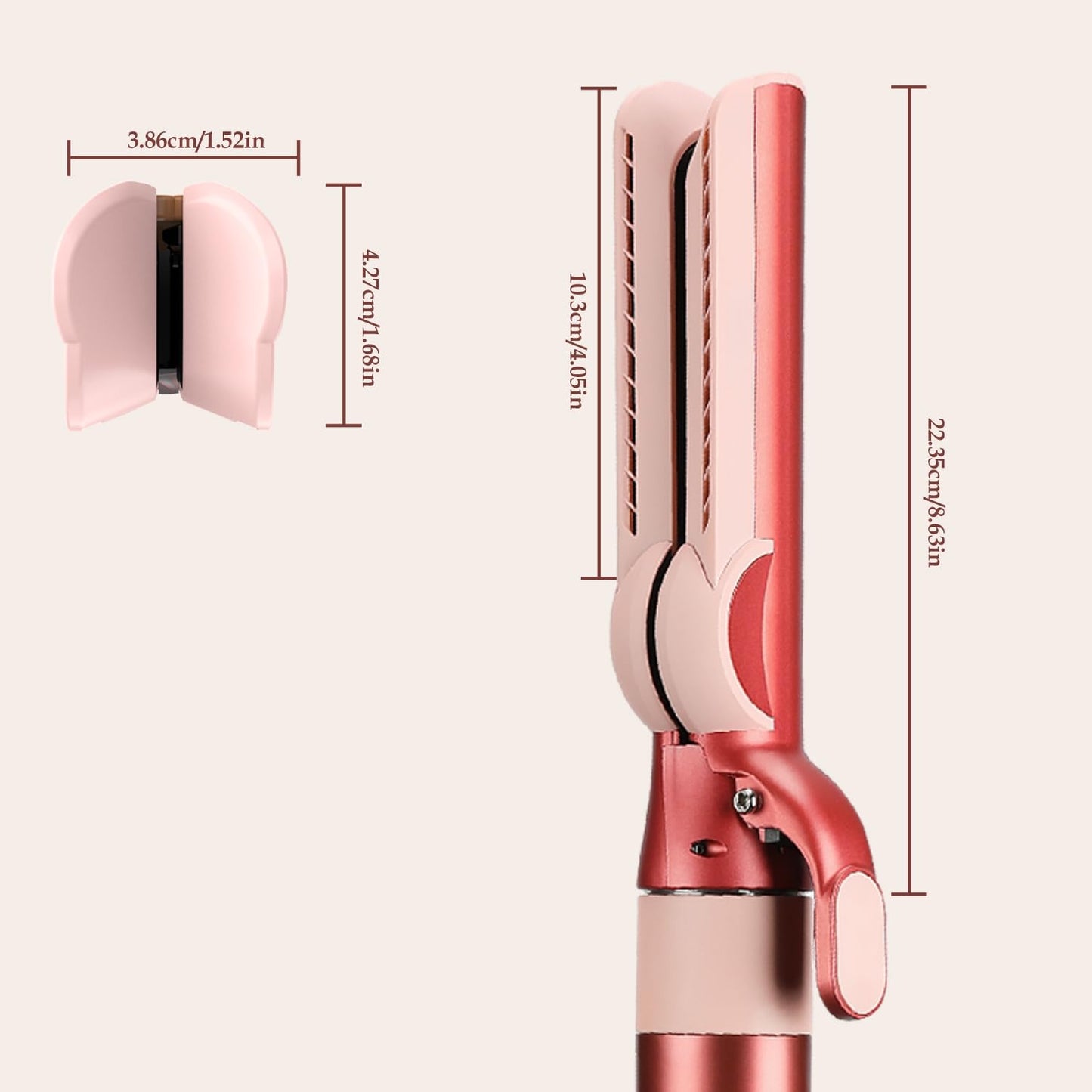 Airflow Attachment for Dyson Airwrap Styler, Nozzles Attachment for Smooth Hair Style with Less Damage and Breakage for Dyson Airwrap HS01 HS05 HS08