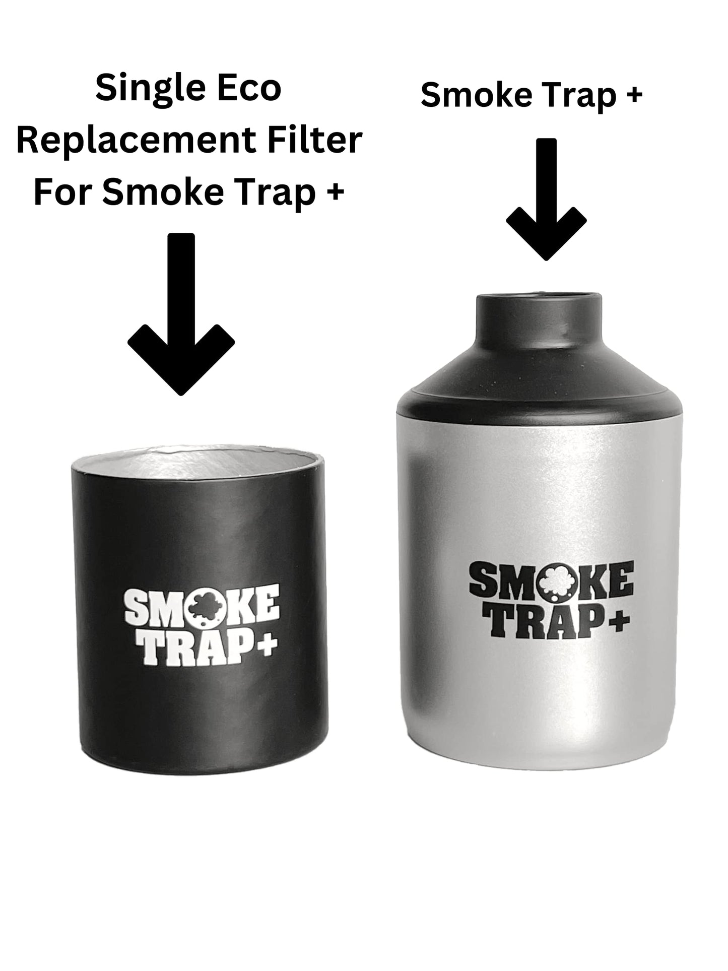 ECO Replacement Filter Cartridges For Smoke Trap + | Triple Replacement Filters - Zero Plastic Waste Replacement Filters - Maximum Air Flow While Exhaling - Long Lasting 500+ Exhales (3)