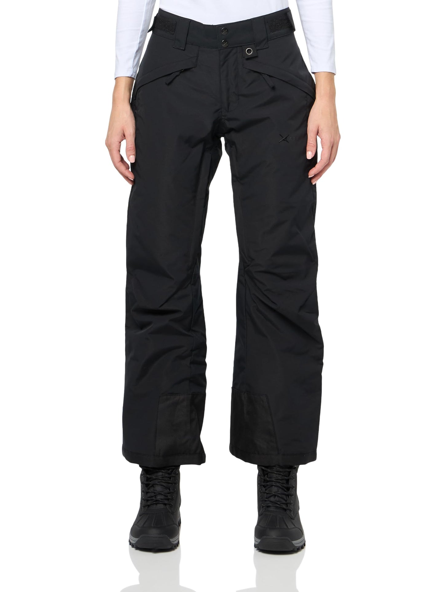 Arctix Women's Premium Slim Fit Insulated Snow Pants, Black, Large (12-14) Regular